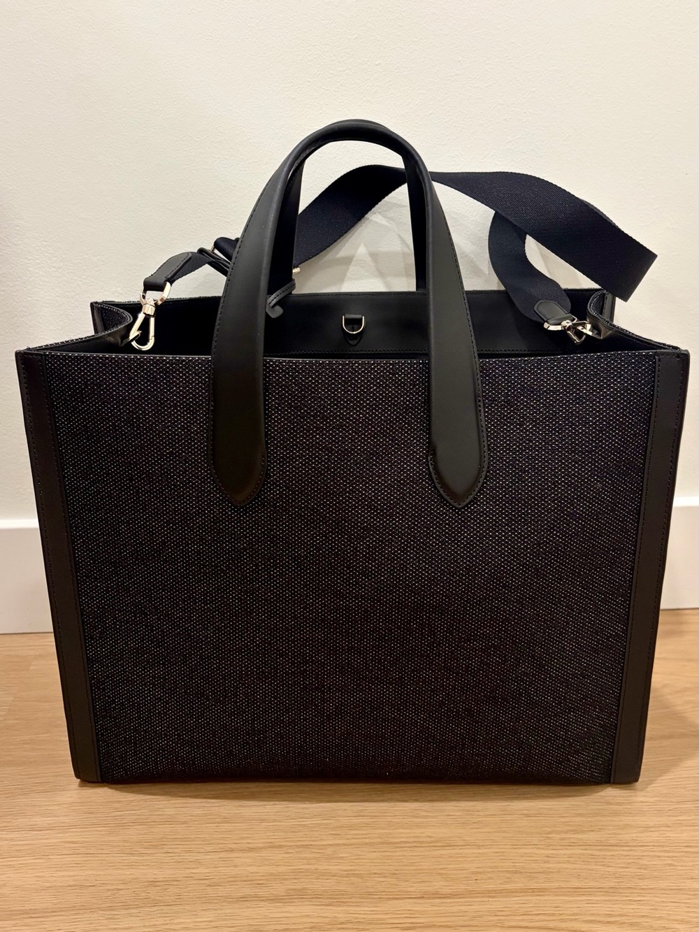 Kate Spade I Love NY New York Manhattan Large Tote Black Red Heart Shoulder - Picture 2 of 8